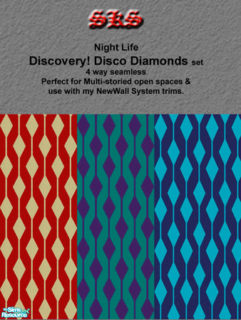 Sims 2 — Discovery! NL_Disco Diamonds by 71robert13 — These funky \"Disco Diamonds\" wallpapers were found