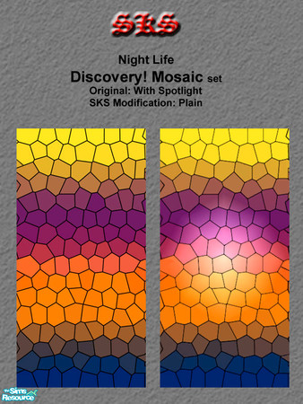 Sims 2 — Discovery! NL_Mosaic by 71robert13 — Awesome Mosaic wallpaper with spot light was found hiding in Night Life