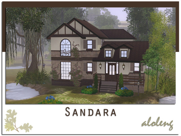 Sims 3 — Sandara by aloleng — 3 bedroom, 2 toilet and bath home. Simple but complete. The house is located at Twin Brook.