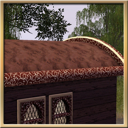 Sims 3 — 4-tile Wayfarer Caravan Roof (Inner) by Cyclonesue — For wider vans, the Wayfarer roof will accommodate 4-tile
