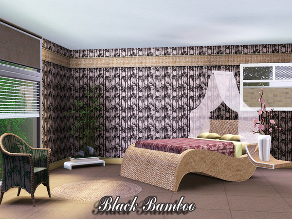 Sims 3 — Black Bamboo by TSR Archive — By Pralinesims /under Theme