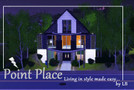 Sims 3 — Point Place  by Lanebran — Point place is a very modern home with a hint of classic architecture. Point place