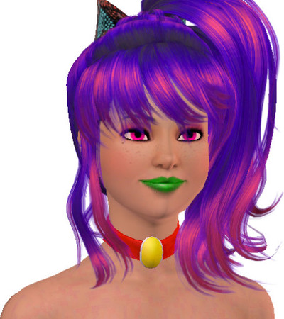 Sims 3 — Neon Girl by TwilightDreamer — This is Neon Girl she LOVES bright colorz!!!