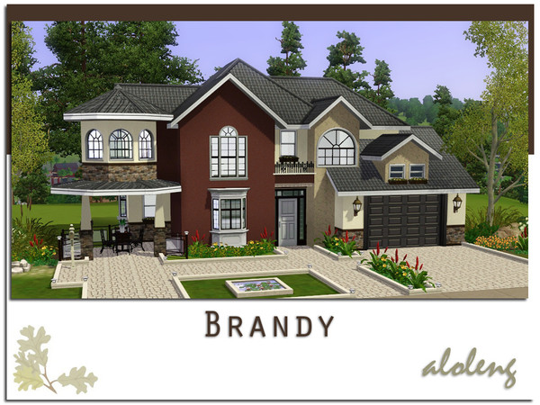 Sims 3 — Brandy by aloleng — 3 bedroom, 2 toilet and bath home with 1 car garage. Built with World Adventures, Ambitions,