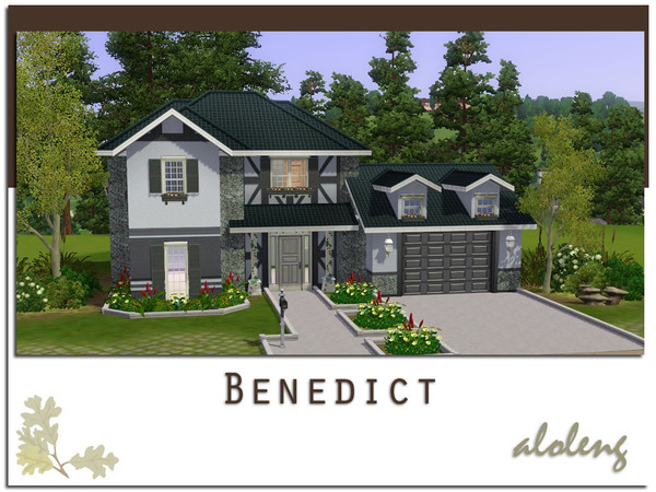 Sims 3 — Benedict by aloleng — 2 bedroom, 2 toilet and bath with 1 car garage home. Built with World Adventures,