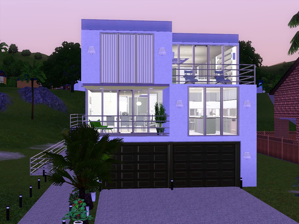 Sims 3 — Cubic Dream by cooney —  A modular modern. 1 bedroom 1 and 1/2 bathroom 3 story dream of a house. 2nd floor