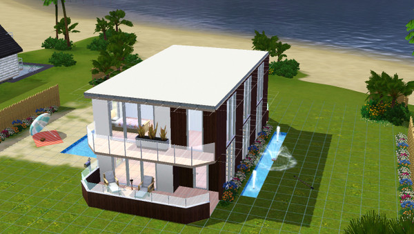 Sims 3 — Modern House by taxa08 — If you have a modern sim this is the perfect house for him. Take a look at the classy