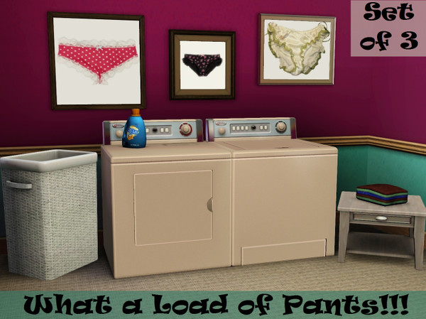 Sims 3 — What A Lot Of Pants!!! by duckeggpie — Made for the TSR 'Knickers' Theme Competition! 3 paintings with 10