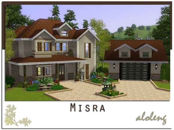 Sims 3 — Misra by aloleng — 2 bedroom, 3 toilet and bath, dining area, kitchen, a great room and a separate garage. Built