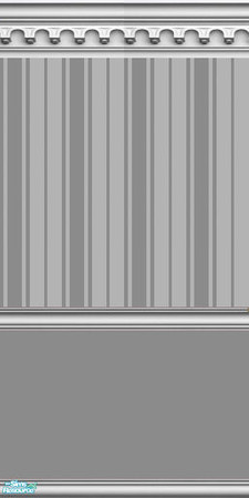 Sims 2 — NK Split Walls - Light Grey by MoMama — A wall with Light Grey bottom, Light Grey Oxford stripe top and gothic