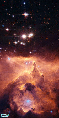 Sims 2 — Space Nebula by JCStilletto — Tired of the same old boring Earthly wall coverings? Float around inside of a