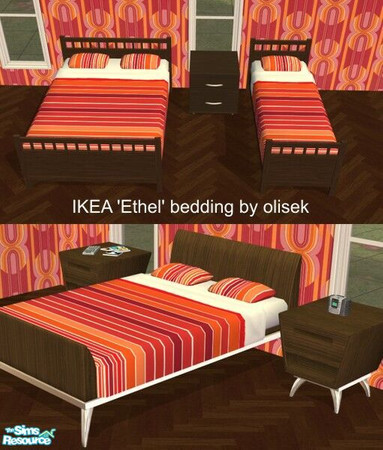 Sims 2 — IKEA Ethel bedding by olisek — Bedding by IKEA brought to you by olisek