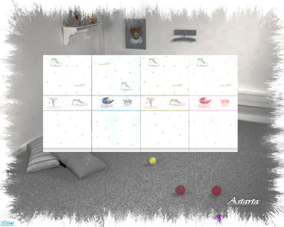 Sims 2 — Baby Accessory by Astarta — Nusery walls.