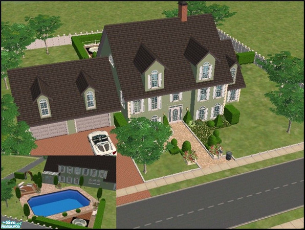 Sims 2 — 40 Corner Street - unfurnished by Enhlee — A home to relax! Nice comfortable house on two floors nicely