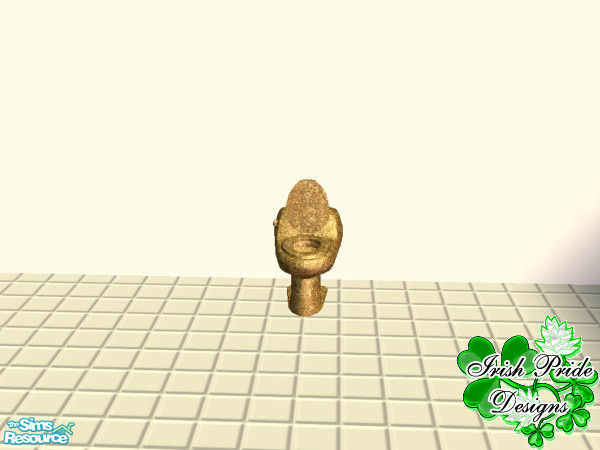 Sims 2 — Golden Dreams Bathroom - Toilet by Irish Pride — The Golden Dreams Toilet combines style, luxury and comfort all