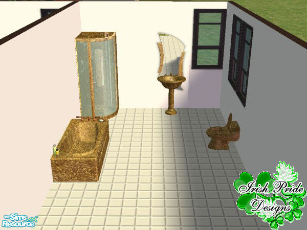 Sims 2 — Golden Dreams Bathroom by Irish Pride — This bathroom is the perfect touch for any home. Created from 10K Gold