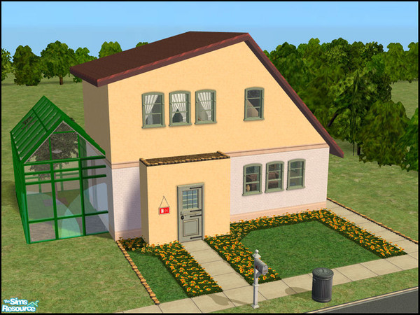 Sims 2 — Applegate Cottage (Starter & Business) by LadyMinion — A quaint starter home for your gardening sims.