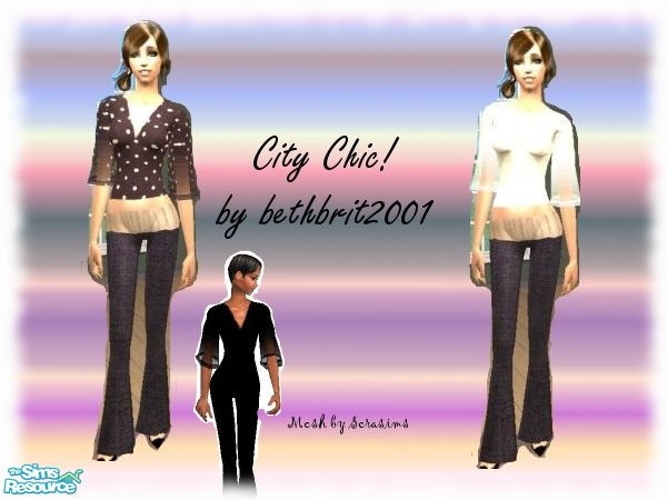 Sims 2 — City Chic by bethbrit2001 by bethbrit — Mesh by Serasims. Get the mesh while you can, as Serasims is down and