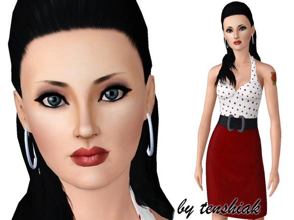 Sims 3 — Pin-up girl by tenshiak — CC not included: Eyebrows by subaxi: