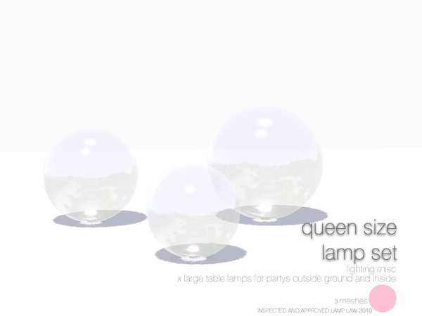 Sims 3 — Simspiration WinterIssue2 Exclusive QueenSizeLampSet by DOT — 