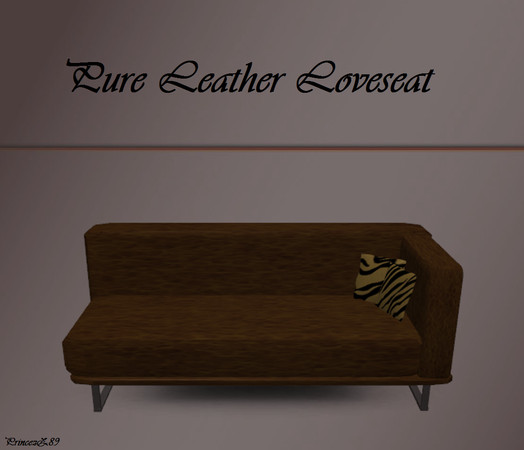 Sims 3 — PureLeatherLoveseat by Princezz89 — An Ikea-Inspired Loveseat in Leather-Look :D 