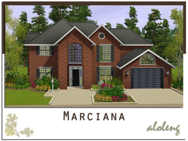 Sims 3 — Marciana by aloleng — 4 bedroom, 3 toilet and bath, 1 car garage home. Built with WA, Ambitions, HELS and Fast