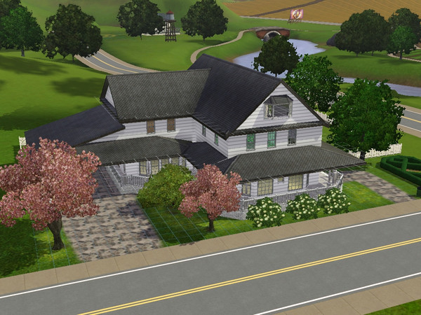 Sims 3 — A white gem 2br by Valche — This litttle gem has 2br and 2ba the ground floor has a large walk in living area