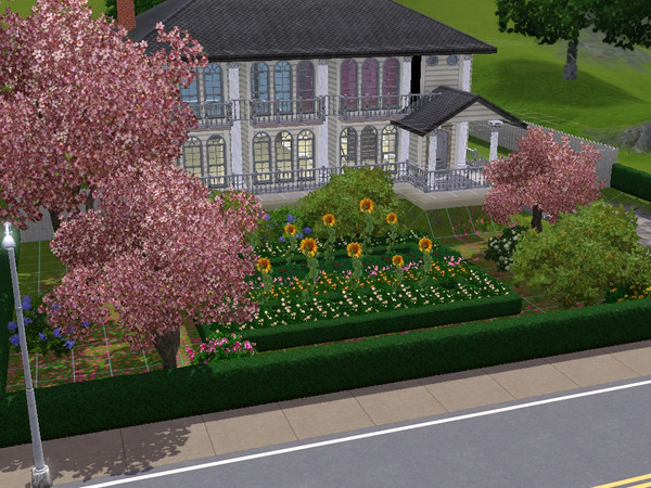 Sims 3 — Little crystal mansion by Valche — This stylish home is set on 2levels with the ground floor consisting of a