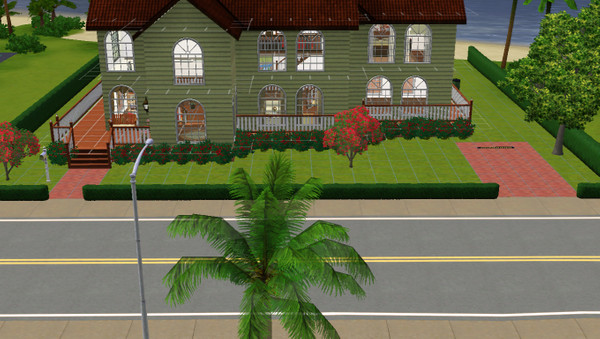 Sims 3 — 33 Beach View by honey55 — Not your cookie cutter home. Open floor plan.