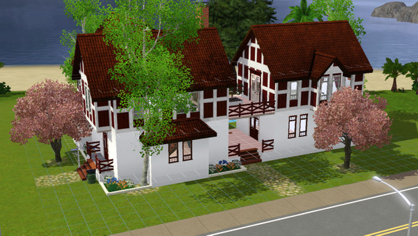 Sims 3 — Rustic House by taxa08 — The spring is the best season and your sim can enjoy it in this rustic house. Your sim