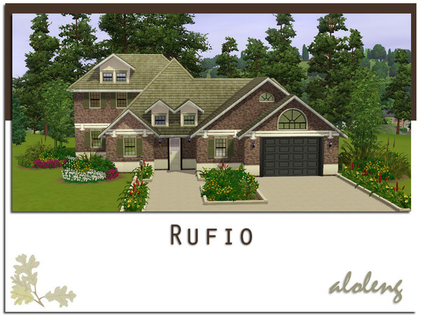 Sims 3 — Rufio by aloleng — 2 bedroom, 1 toilet and bath with 1 car garage home. Built with WA, Ambitions, HELS and Fast