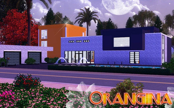 Sims 3 —  by TSR Archive — Fully furnished modern family home. This house has three stories. First