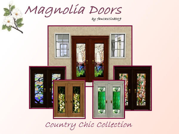 Sims 3 — Magnolia Door - Country Chic Collection by fantasticSims — Magnolia Door - Country Chic Collection by