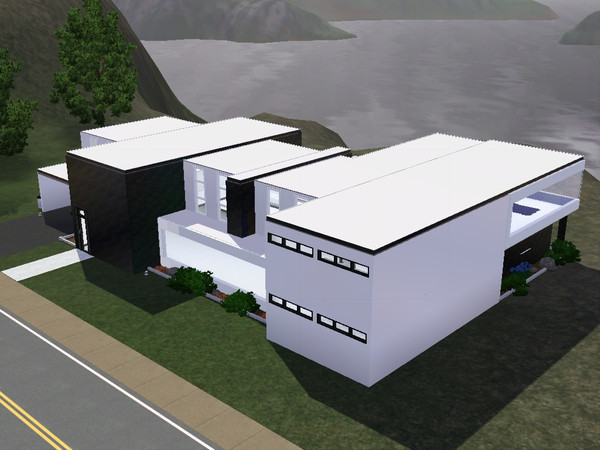 Sims 3 — urban living by simoleontree — celebrity villa. one bedroom, two bathrooms, separate rooms for laundry, study