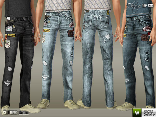 The Sims Resource - Ekinege - Jeans for Male - S36