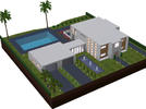 Sims 3 — Modern Beach Villa by 1230 — This is a modern house, which is perfect for the beach. This house lives on the