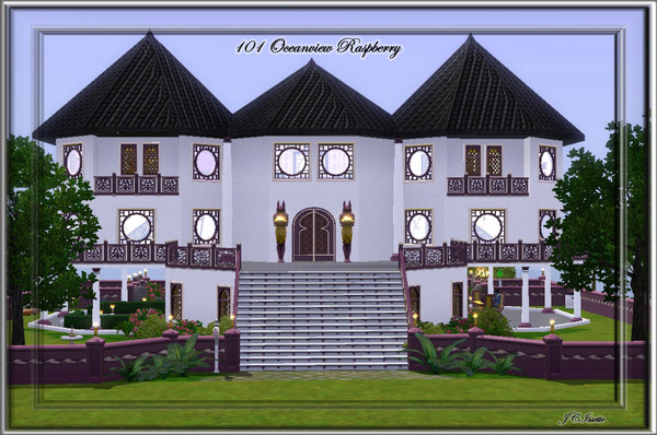 Sims 3 — 101 Oceanview Raspberry by JCIssette — This is the first of the sixteen residential lots to be offered for my