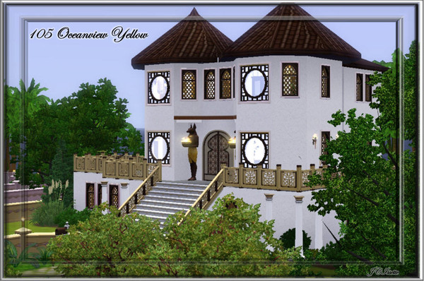 Sims 3 — 105 Oceanview  Yellow by JCIssette — This is my fifth residential lot being offered for Pandora. There is a