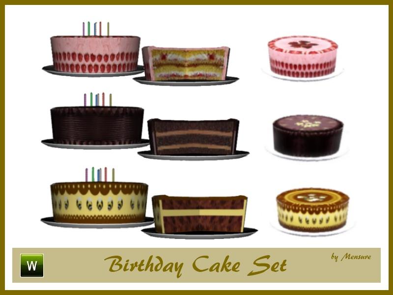 The Sims Resource - Birthday Cake Set