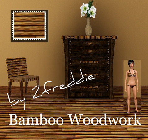 Sims 3 — Bamboo Woodwork by 2freddie by 2freddie — Bamboo Woodwork created by 2freddie