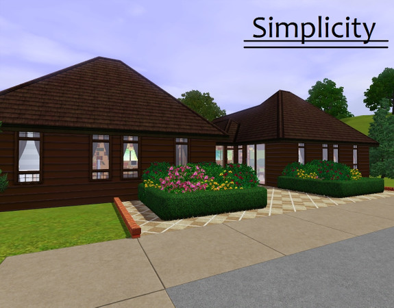 Sims 3 — Simplicity by Nox_Noctis_Dea — 2 Bedrooms, 1 Furnished, 1 Unfurnished 2 Bathrooms, furnished 1 Kitchen,