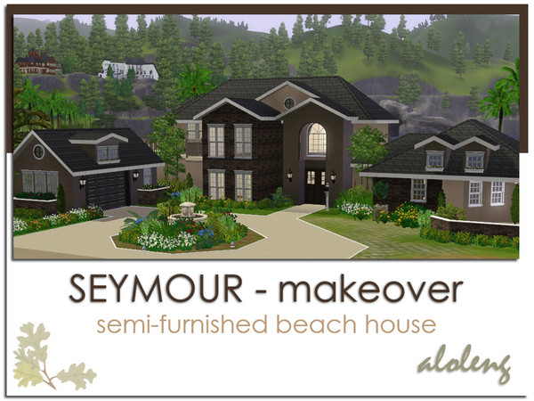 Sims 3 — Seymour Makeover by aloleng — 6 bedroom, 4 toilet and bath, with pool and 1 car garage home. A large master's