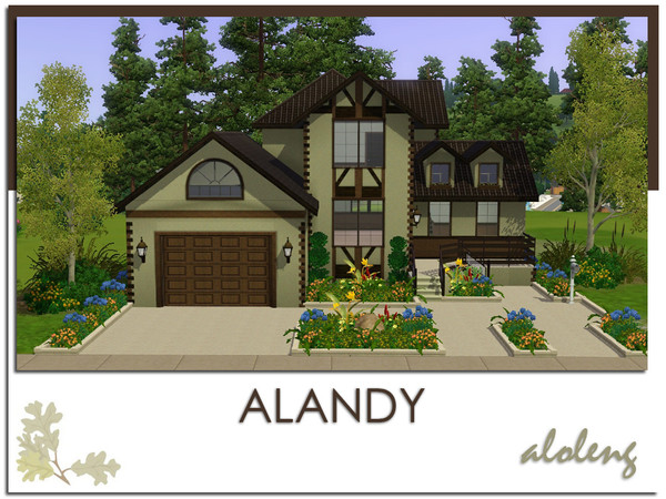 Sims 3 — Alandy by aloleng — 2 bedroom, 2 toilet and bath home with 1 car garage. Built with Ambitions, HELS, World