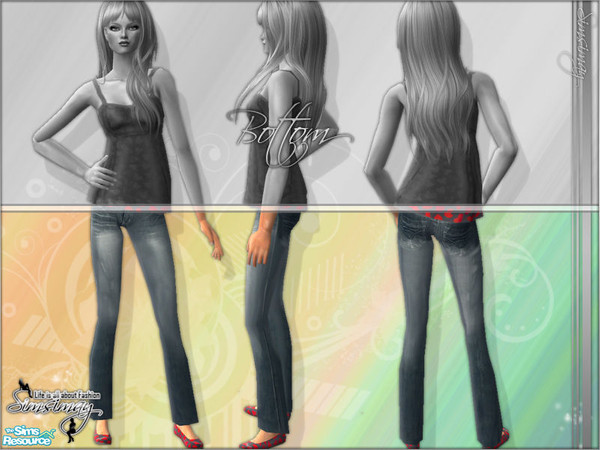 Sims 2 — Heartbeat Set -  Jeans by Simsimay — Useful casual jeans!