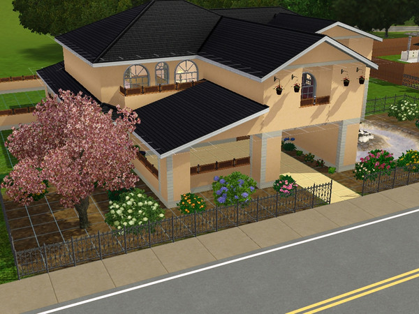 Sims 3 — Peaches by Valche — This home is decorated for the girls ground floor kicthen dinning room and living room 1st