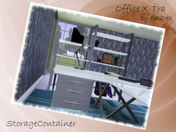 Sims 3 — Office X-Tra Storage Container by CaliDea — Office X-Tra Storage Container, with Slots.