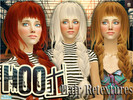 Sims 2 — HOOT Hair Retextures by haiduong — A set of 6 hair colors: caramel, chocolate, coffee, blond, red, platina