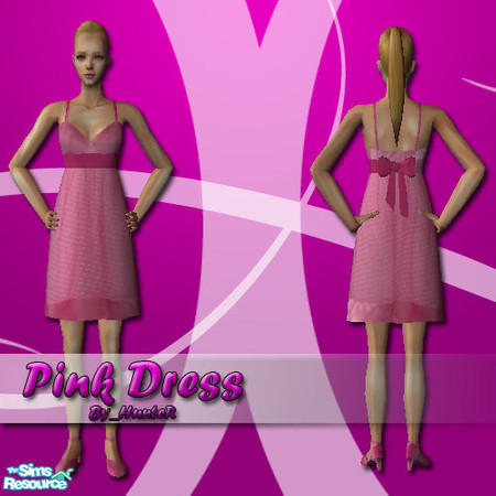 Sims 2 — Pink Dress by By_HunteR — Pink Drees - By_HunteR @ TSR