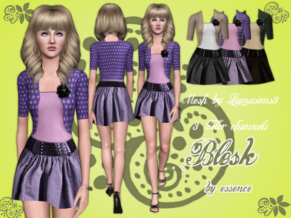 Sims 3 — Blesk by simseviyo — Mesh by Lianasims3