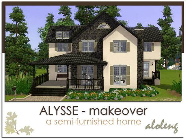 Sims 3 — Alysse Makeover by aloleng — 5 bedroom, 2 toilet and bath, large garden space and a picnic area.